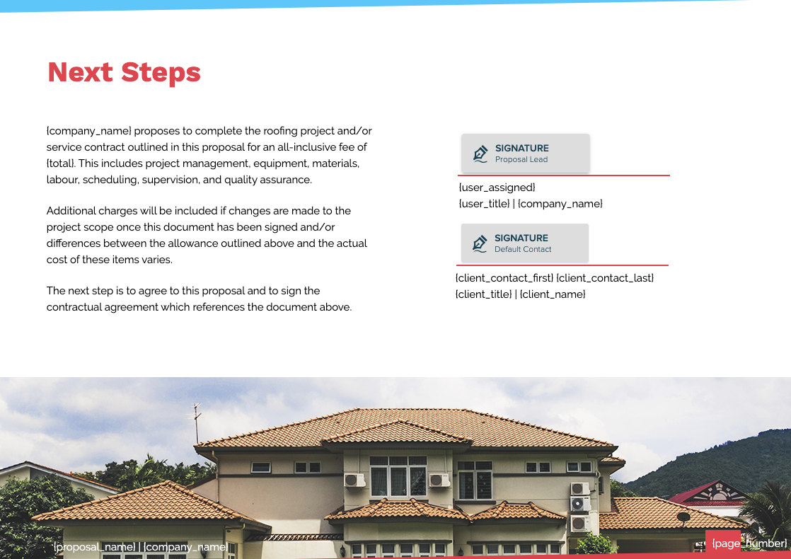 Roofing Proposal Template